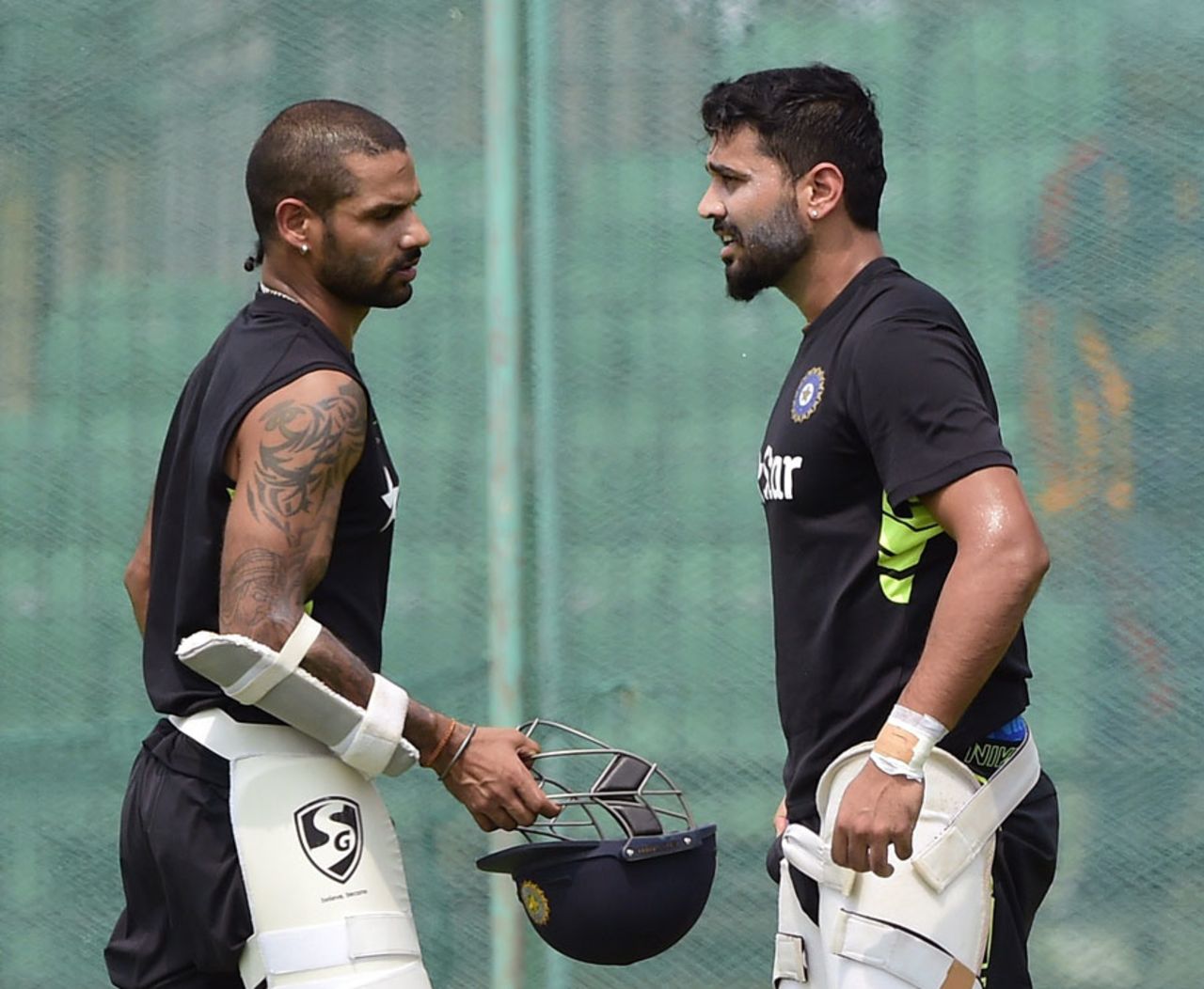Open session: M Vijay and Shikhar Dhawan have a chat, Fatullah, June 9, 2015