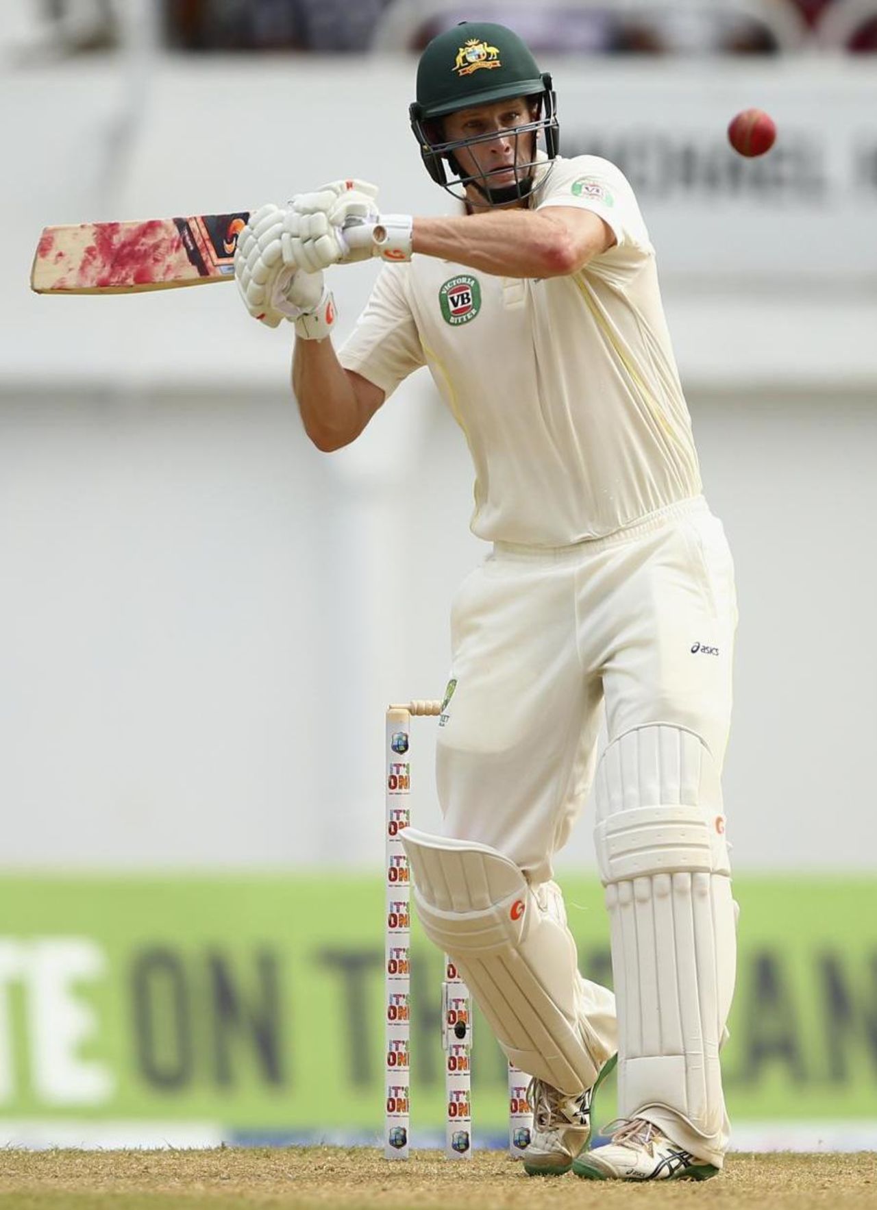 Adam Voges readies himself to hook the ball, West Indies v Australia, 2nd Test, 1st day, Kingston, June 11, 2015