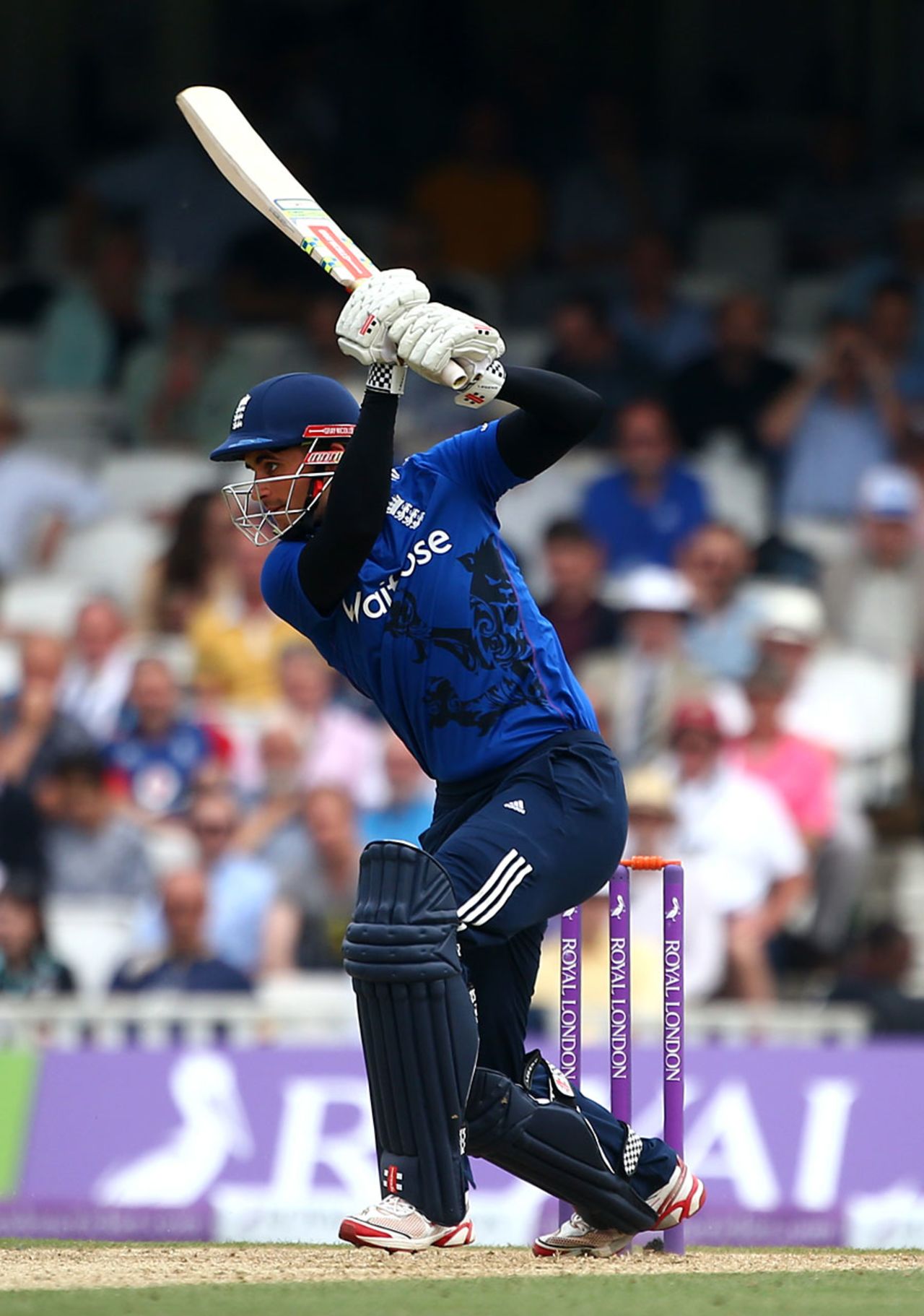 Alex Hales scored a crisp maiden ODI fifty, England v New Zealand, 2nd ODI, Kia Oval, June 12, 2015