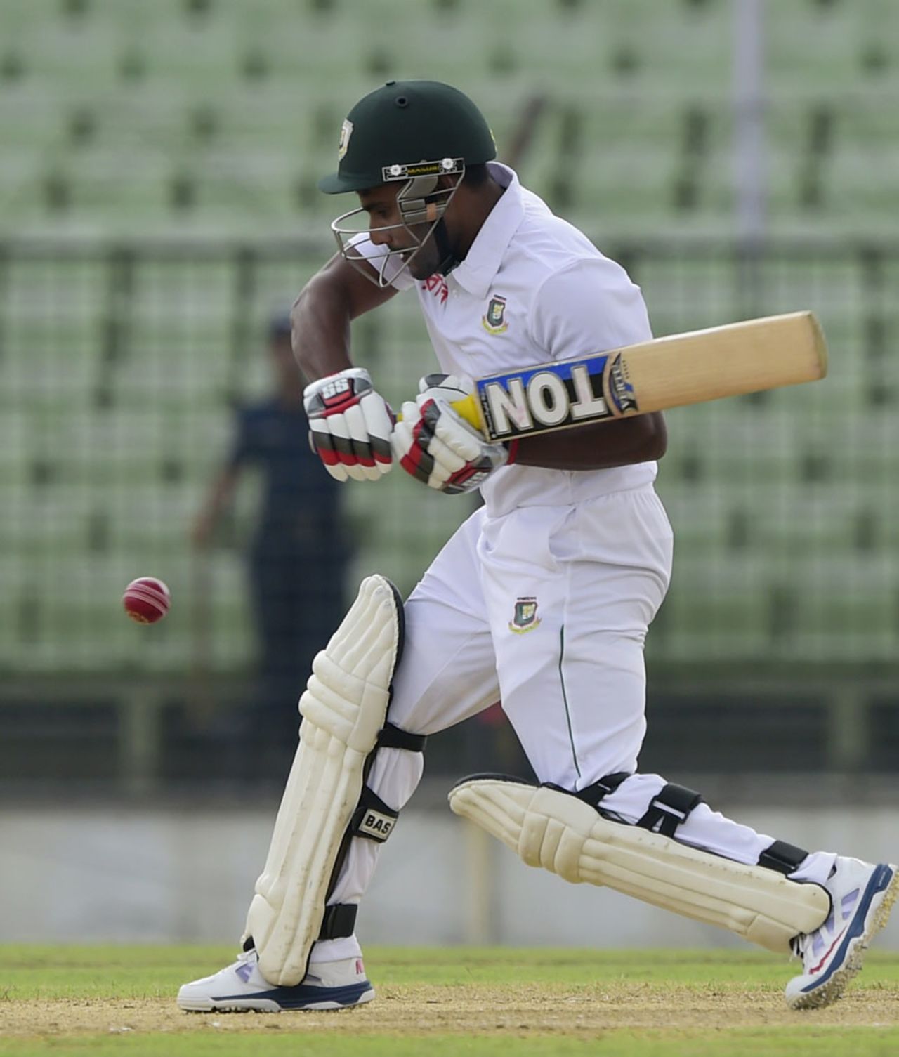 Imrul Kayes made his way to a brisk half-century, Bangladesh v India, only Test, Fatullah, 4th day, June 13, 2015