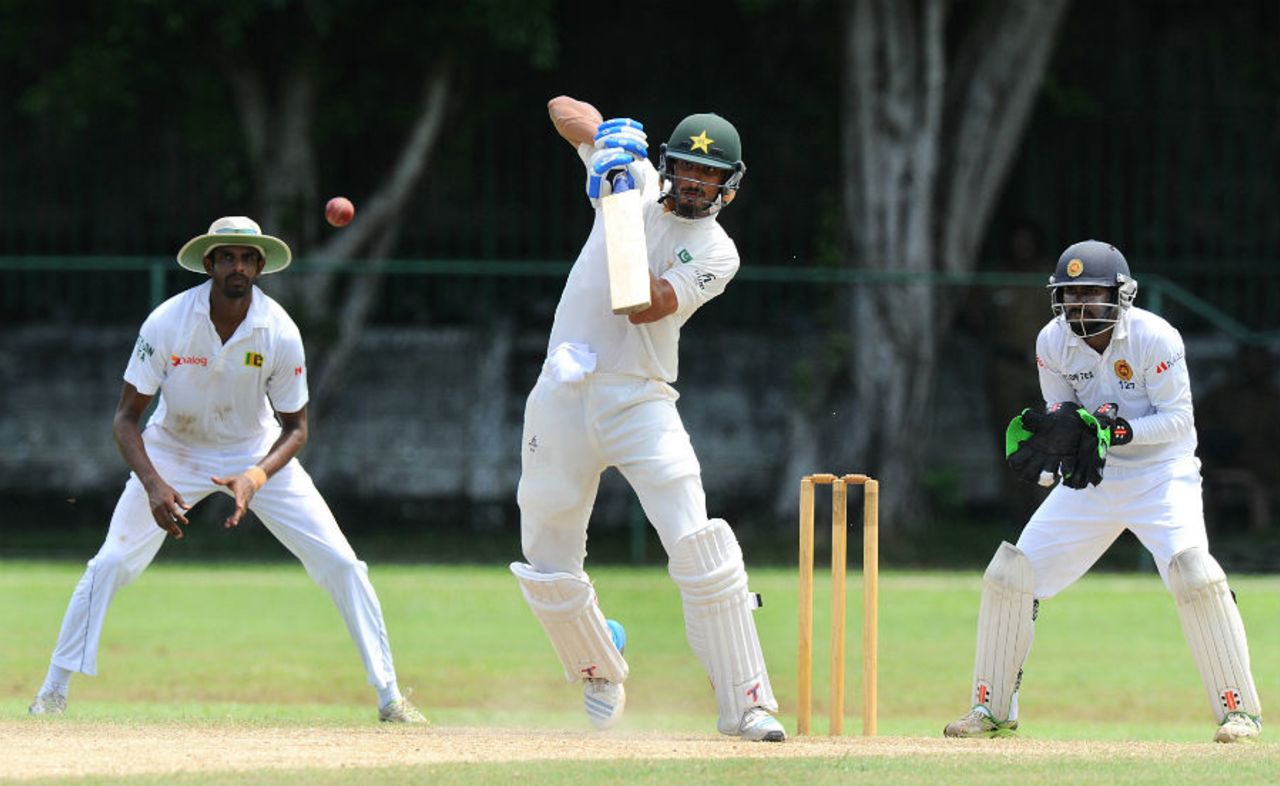 Shan Masood top-scored in the second innings with 69, Sri Lanka Board President's XI v Pakistanis, third day, Colombo, June 13, 2015