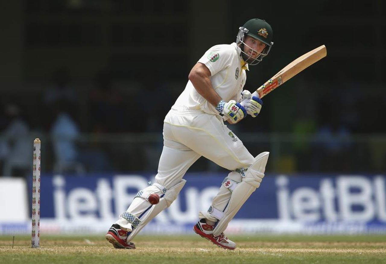 Shaun Marsh flicks one to leg, West Indies v Australia, 2nd Test, Kingston, 3rd day, June 13, 2015