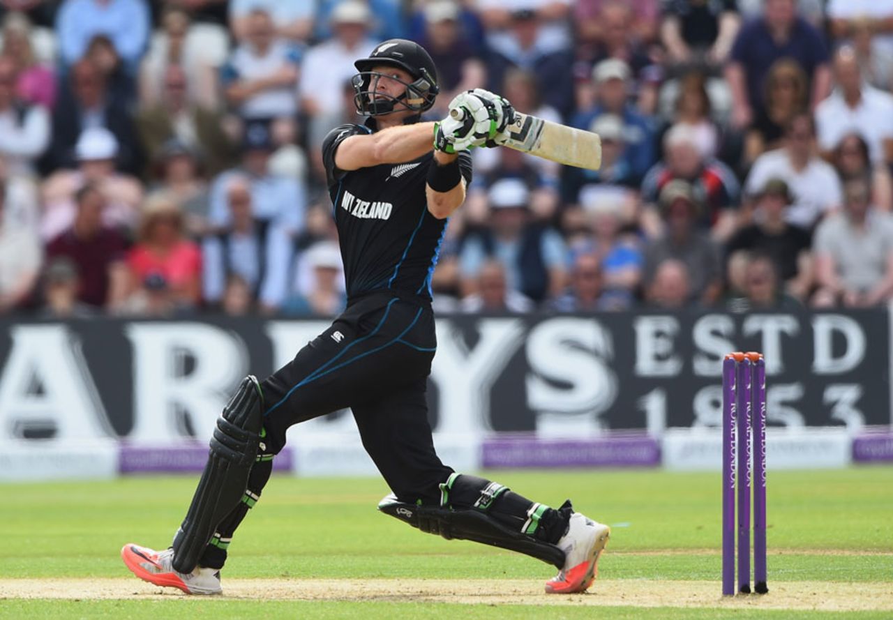 Martin Guptill swung a 59-ball half-century, England v New Zealand, 4th ODI, Trent Bridge, June 17, 2015