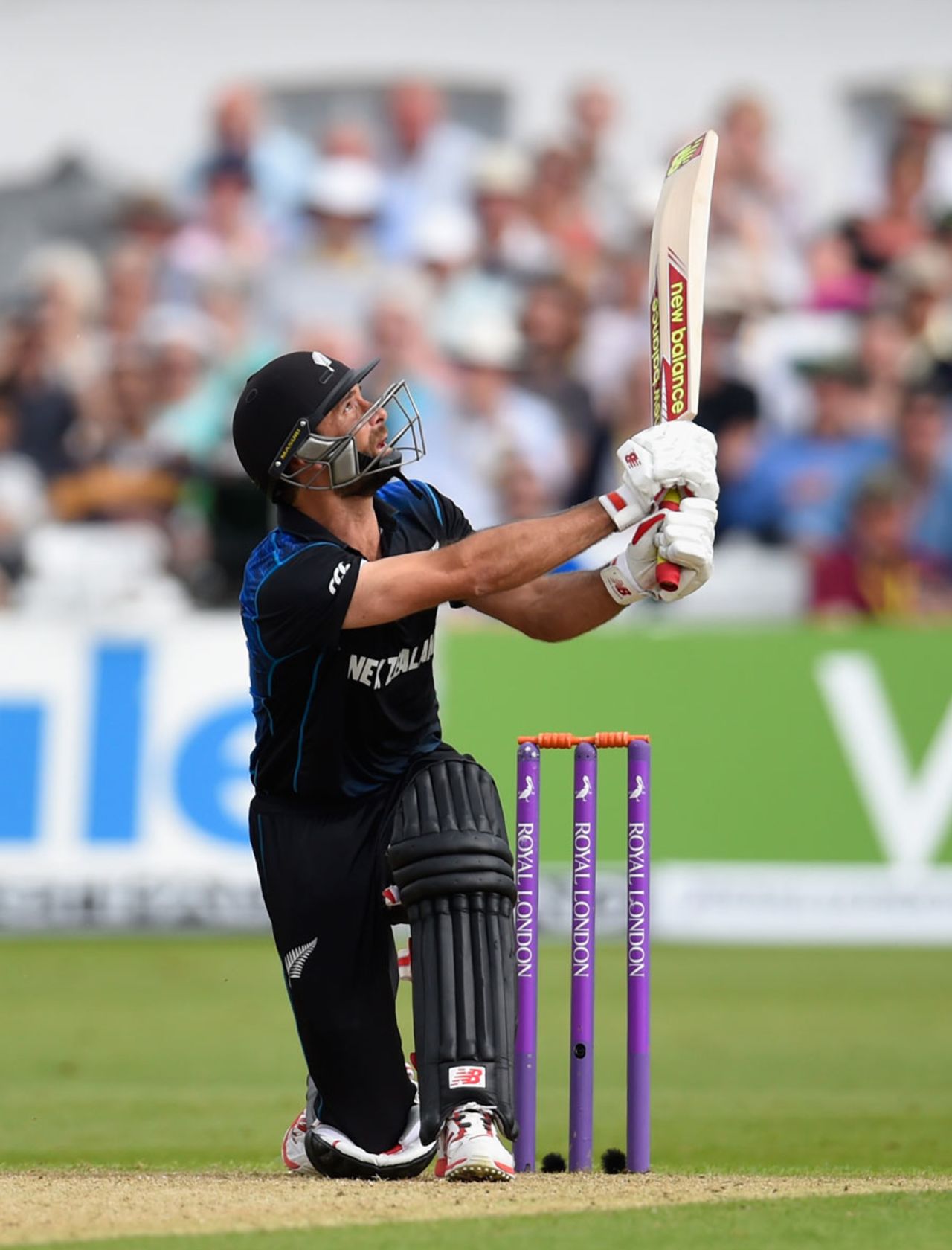 Grant Elliott struck an unbeaten half-century, England v New Zealand, 4th ODI, Trent Bridge, June 17, 2015