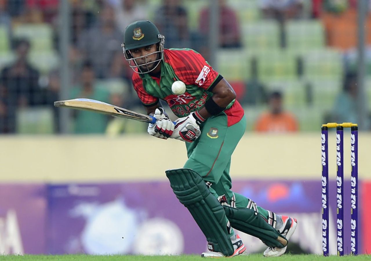 Sabbir Rahman made a 44-ball 41, Bangladesh v India, 1st ODI, Mirpur, June 18, 2015