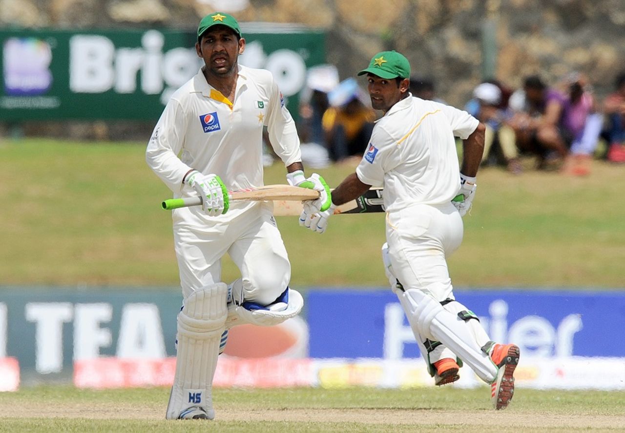 Sarfraz Ahmed and Asad Shafiq frustrated Sri Lanka in the morning session, Sri Lanka v Pakistan, 1st Test, Galle, 4th day, June 20, 2015
