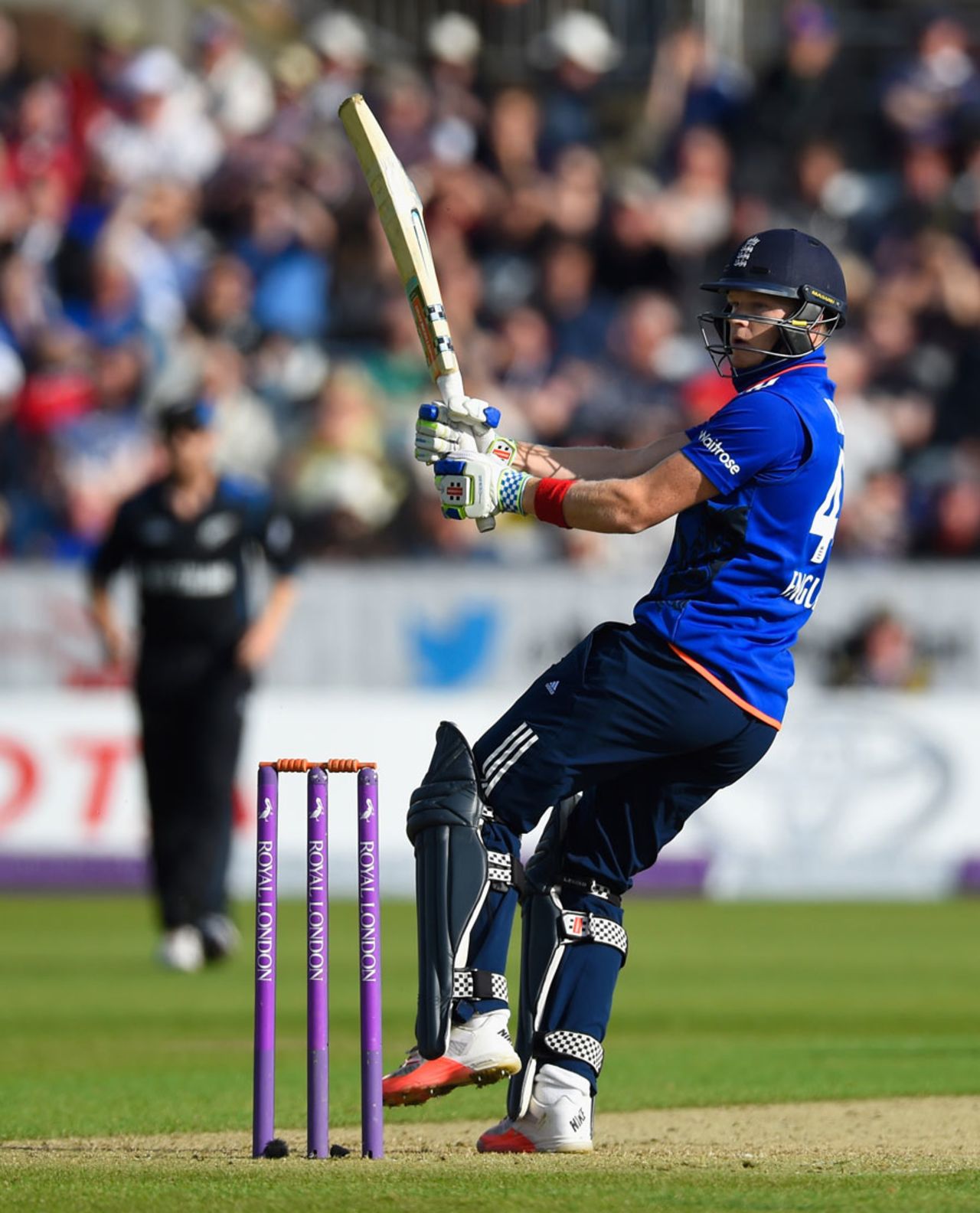 Sam Billings struck a lively 41 off 30 balls, England v New Zealand, 5th ODI, Chester-le-Street, June 20, 2015