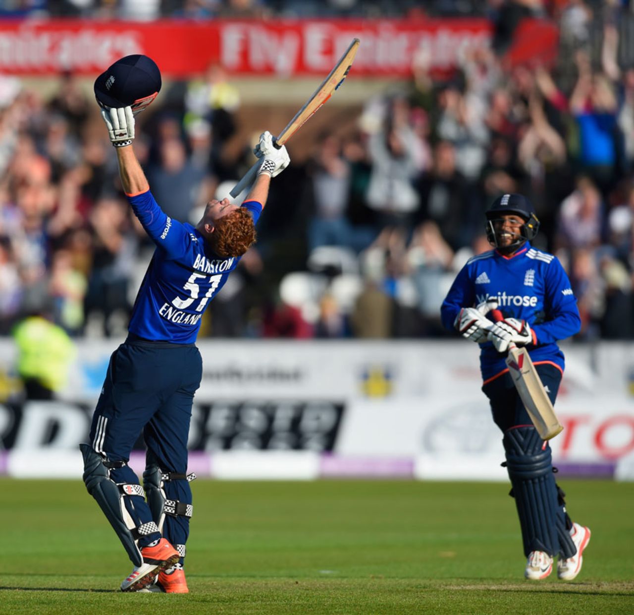 Jonny Bairstow and Adil Rashid got England over the line, England v New Zealand, 5th ODI, Chester-le-Street, June 20, 2015