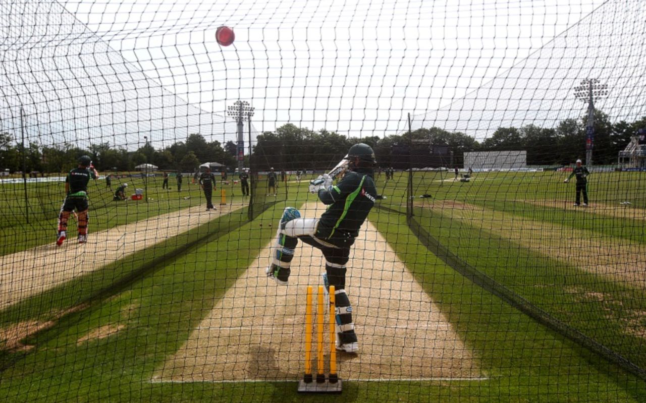 Michael Clarke bats in the nets during Australia's practice, Canterbury, June 24, 2015