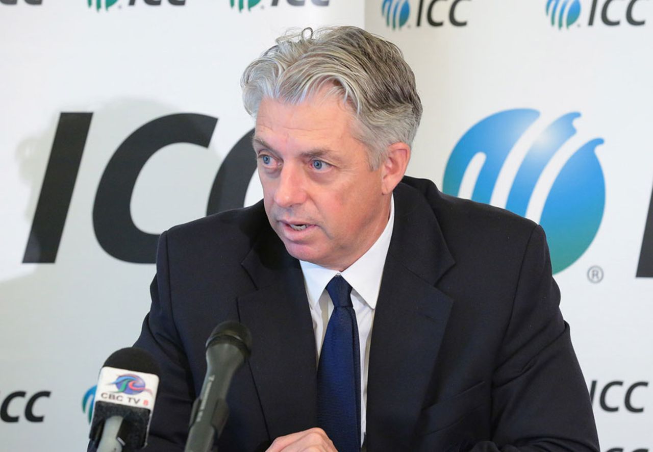 David Richardson speaks at the ICC Annual Conference, Barbados, June 26, 2015