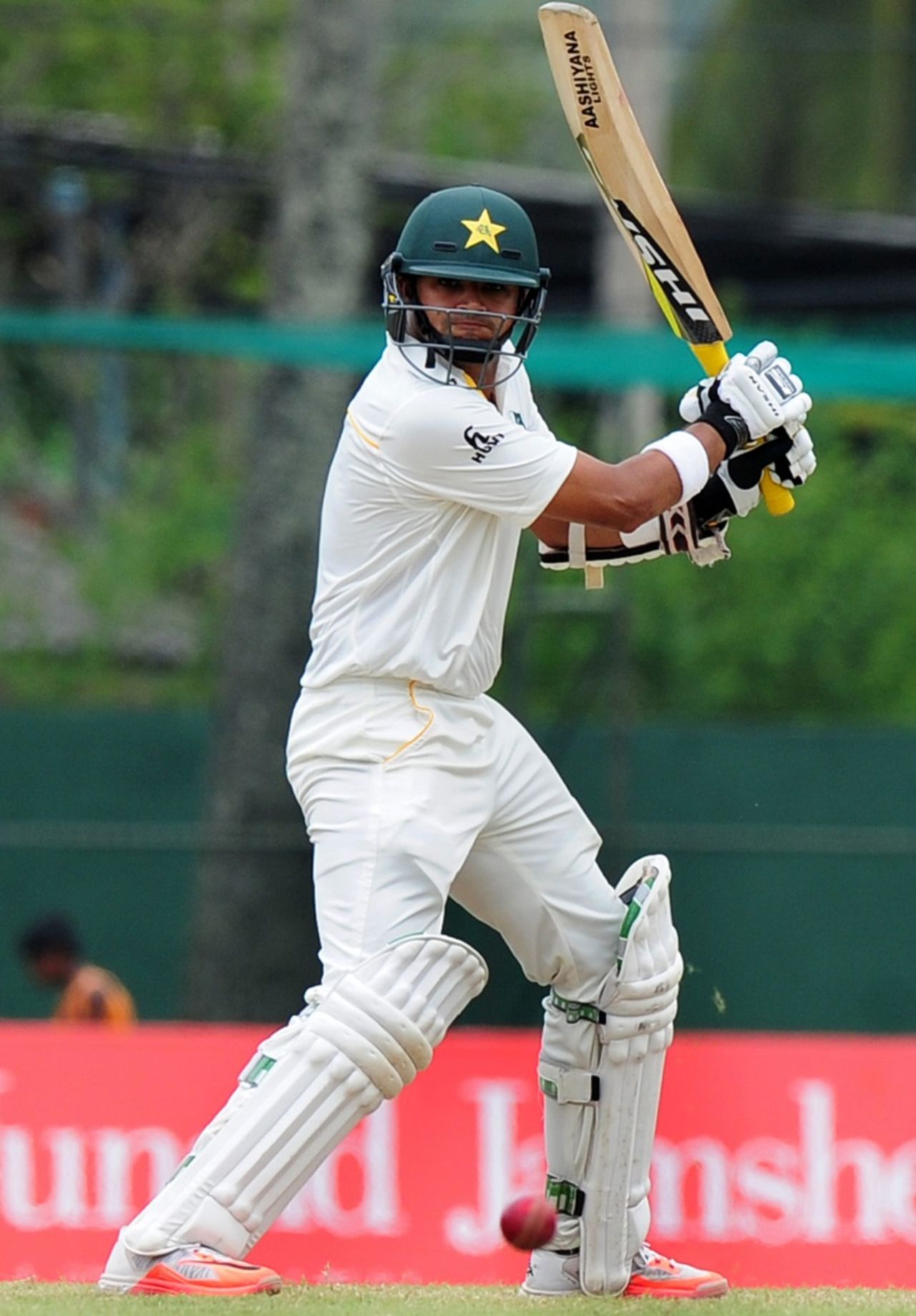 Azhar Ali plays the ball through the off side, Sri Lanka v Pakistan, 2nd Test, Colombo, 3rd day, June 27, 2015