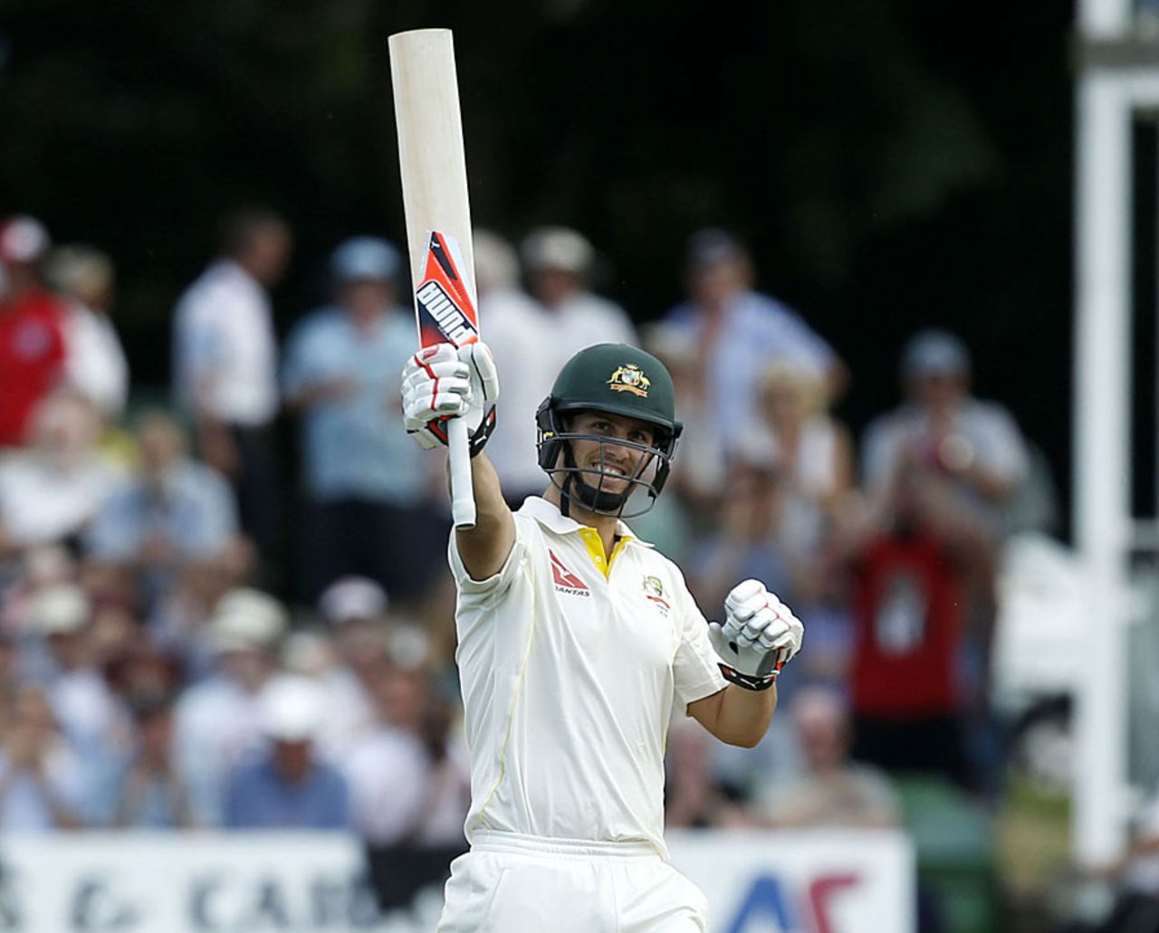 Mitchell Marsh brought up his hundred off 93 balls, Kent v Australians, Tour Match, Canterbury, 3rd day, June 27, 2015