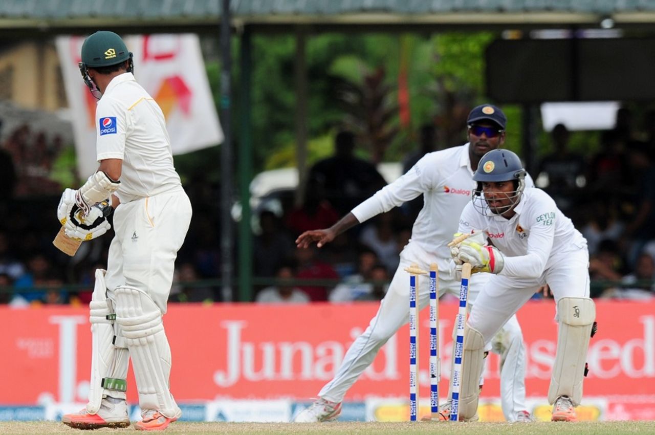Dinesh Chandimal whips the bails off to have Azhar Ali stumped for 117, Sri Lanka v Pakistan, 2nd Test, Colombo, 4th day, June 28, 2015