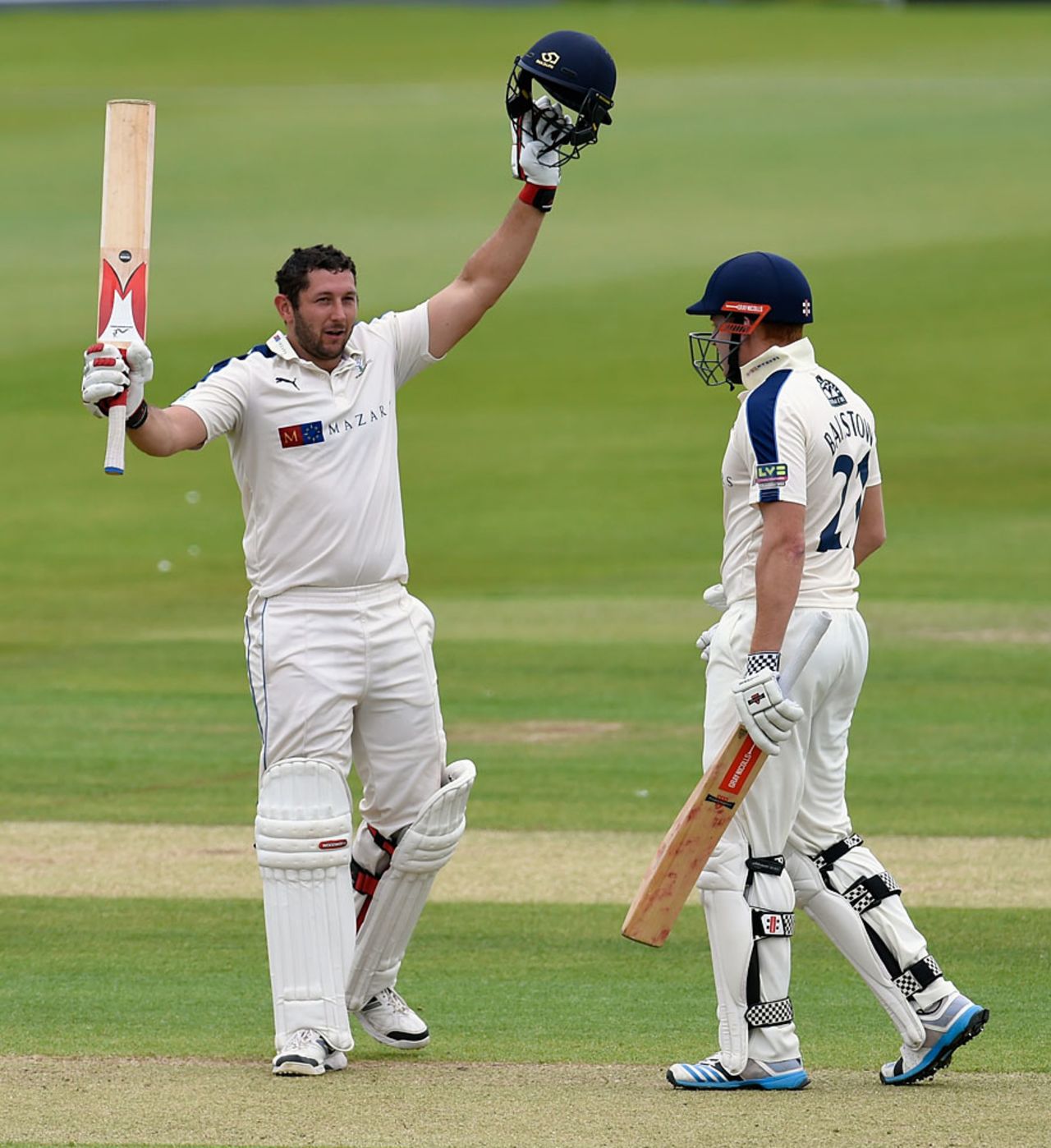 Tim Bresnan brought up his century on the second morning, Durham v Yorkshire, County Championship, Division One, Chester-le-Street, 2nd day, June 29, 2015