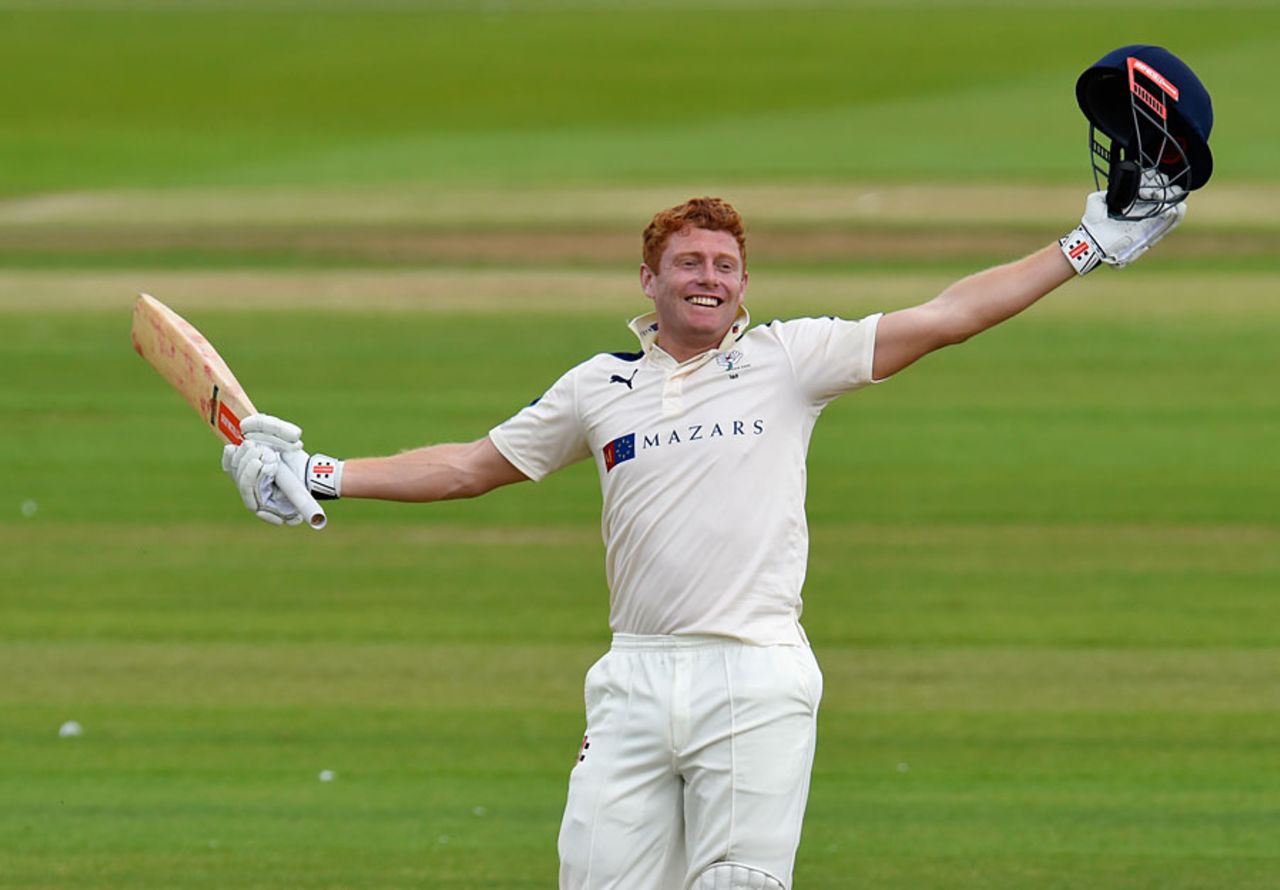Jonny Bairstow made a career-best 219 not out, Durham v Yorkshire, County Championship, Division One, Chester-le-Street, 2nd day, June 29, 2015