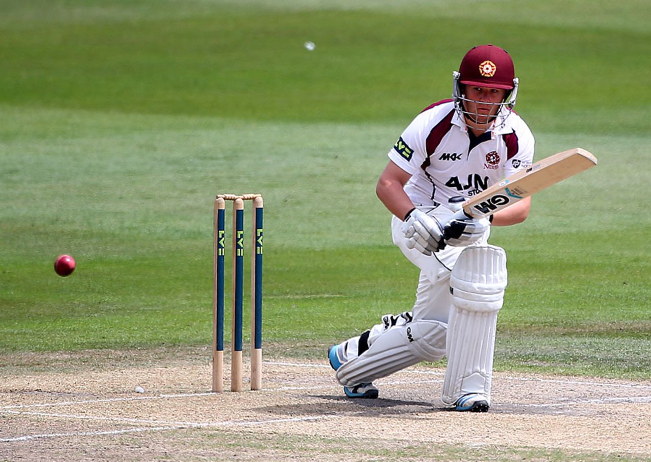 Ben Duckett works to the leg side, Sussex v Nottinghamshire, County Championship, Division One, Hove, July 8, 2014