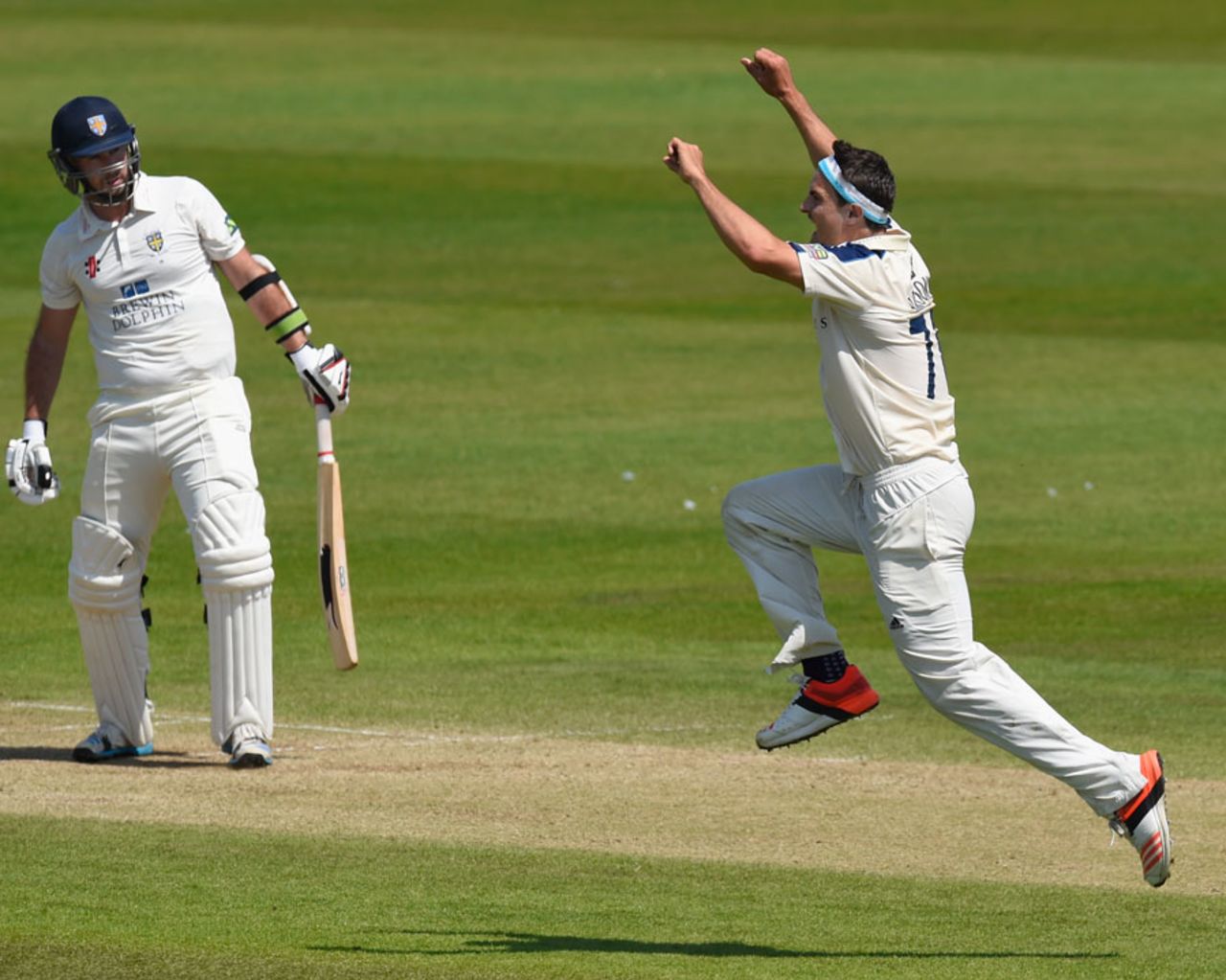 Jack Brooks picked up four second-innings wickets, Durham v Yorkshire, County Championship, Division One, Chester-le-Street, 4th day, July 1, 2015