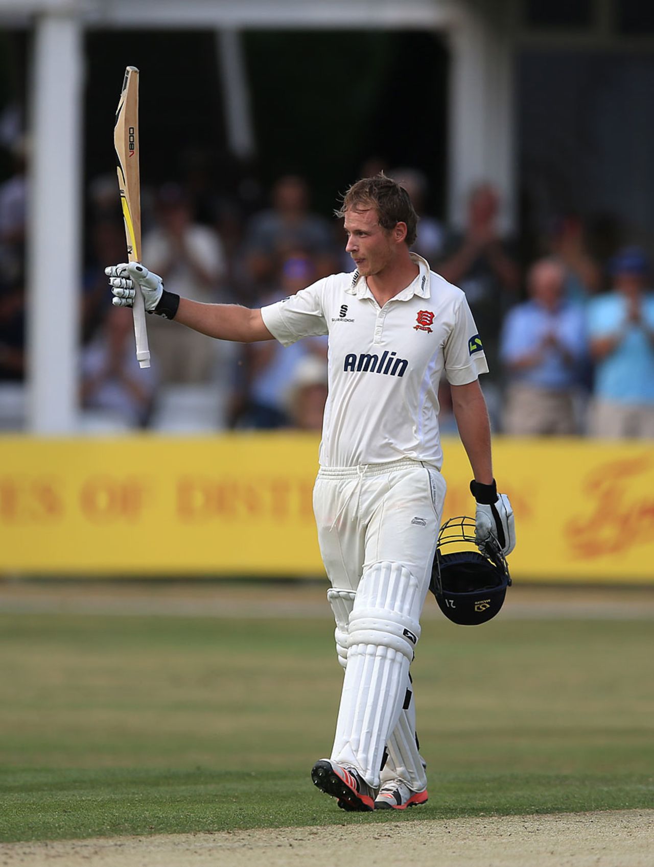 Tom Westley brought up his hundred off 134 balls, Essex v Australians, Tour match, Chelmsford, 2nd day, July 2, 2015