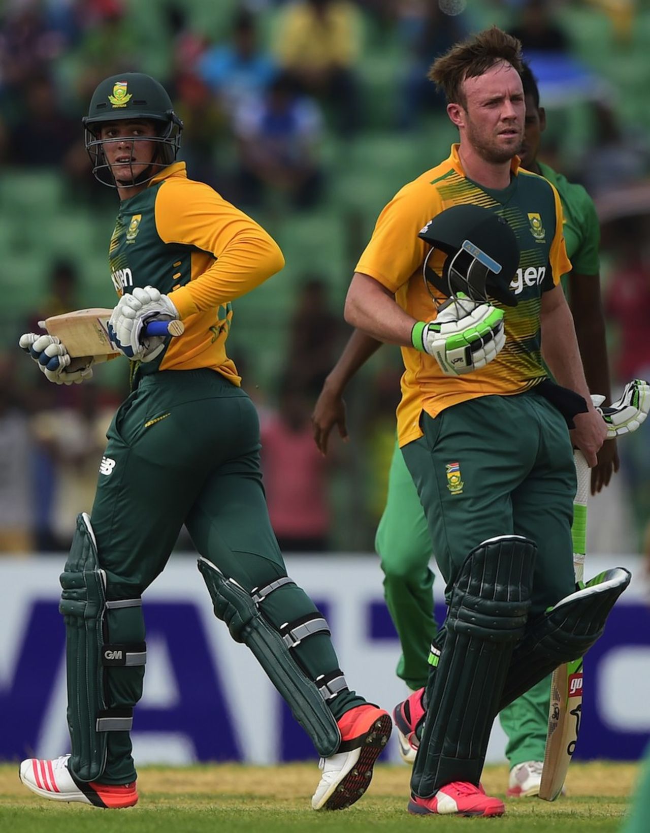 AB de Villiers and Quinton de Kock retired out, BCB XI v South Africans, Fatullah, July 3, 2015