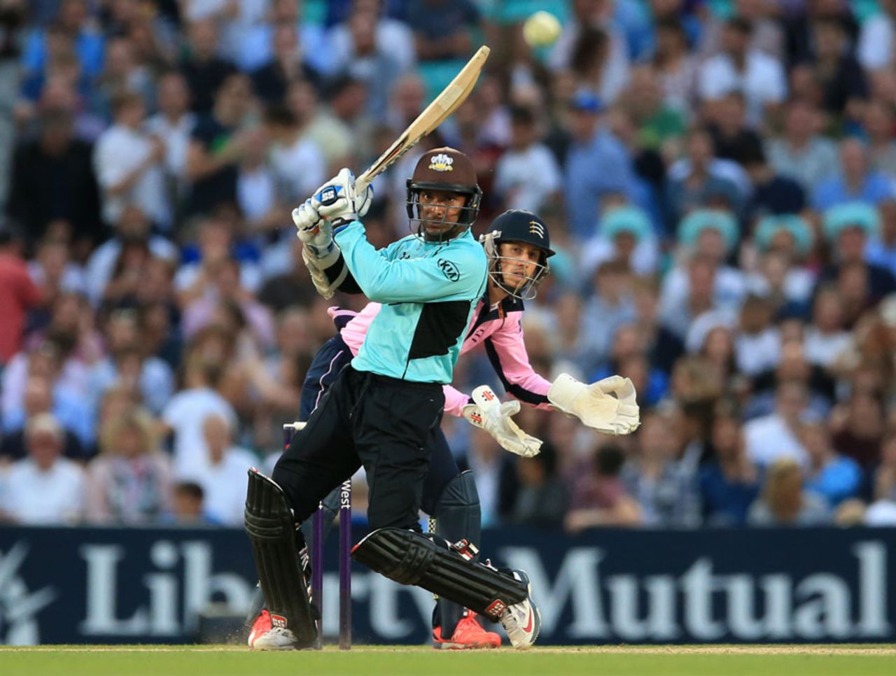 Kumar Sangakkara saw Surrey to victory, Surrey v Middlesex, NatWest T20 Blast, South Group, Kia Oval, July 3, 2015