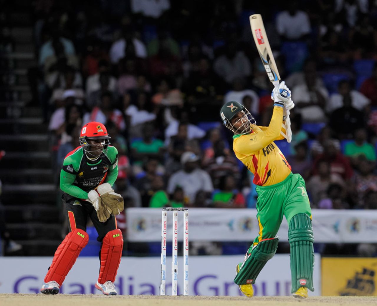 Denesh Ramdin struck five fours and four sixes in his 54, Guyana Amazon Warriors v St. Kitts and Nevis Patriots, Basseterre, July 3, 2015