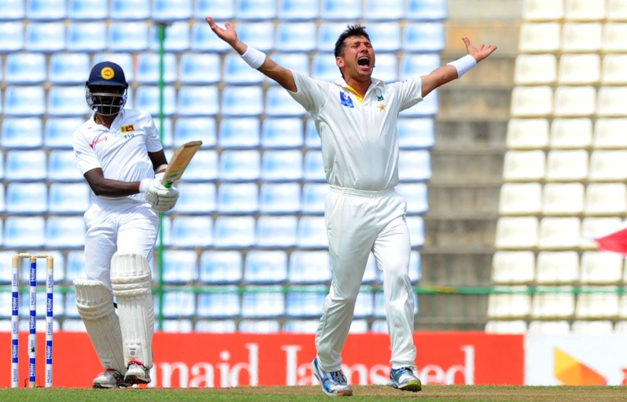 Yasir Shah completed another five-wicket haul, Sri Lanka v Pakistan, 3rd Test, Pallekele, 2nd day, July 4, 2015
