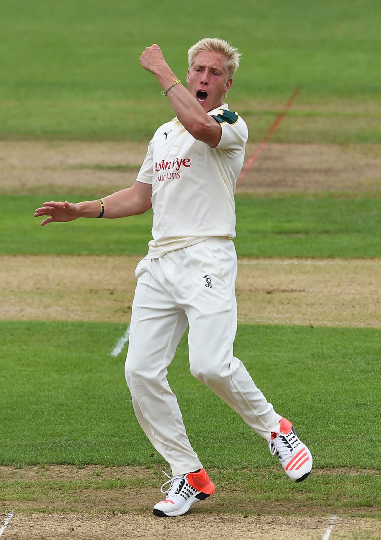 Luke Wood picked up early wickets, Nottinghamshire v Middlesex, County Championship, Division One, Trent Bridge, 1st day, July 5, 2015