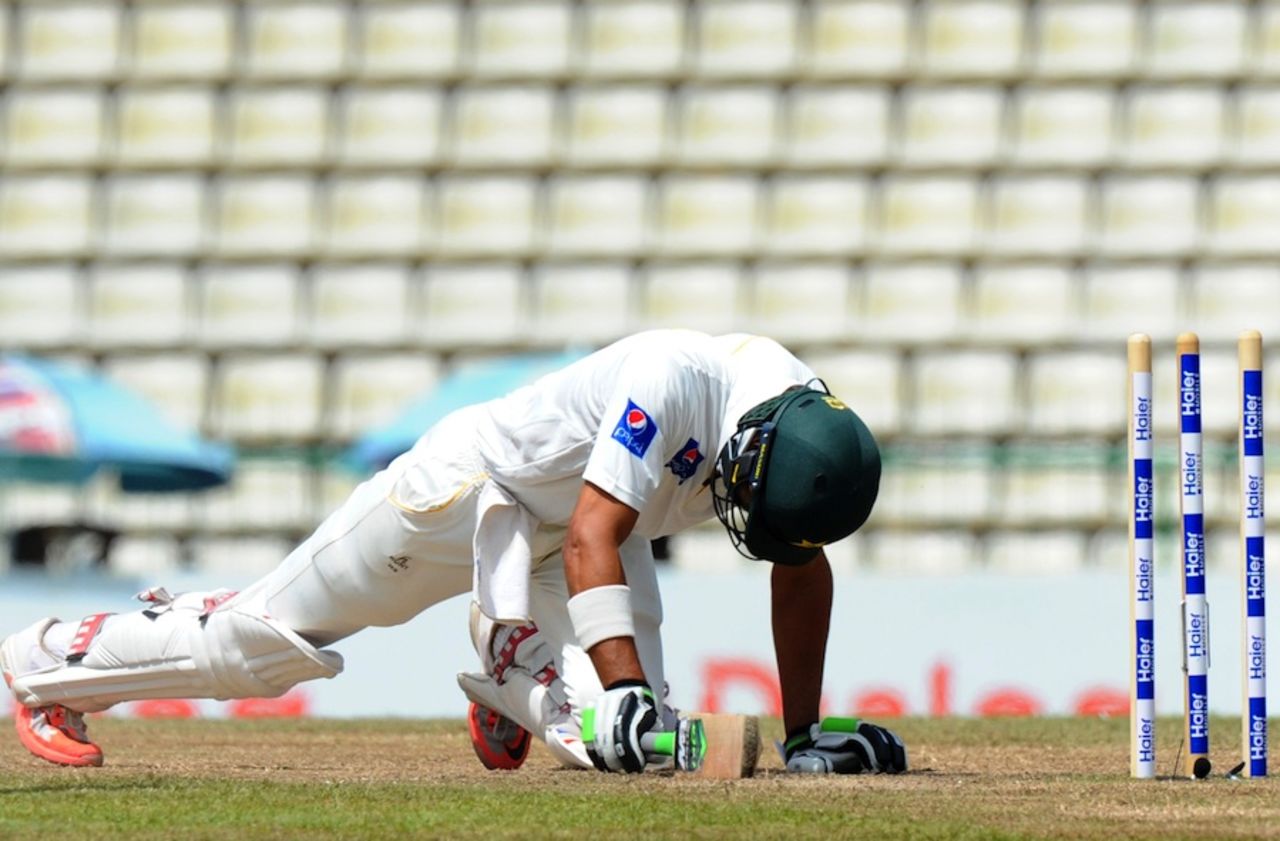 Shan Masood was stumped for 125, Sri Lanka v Pakistan, 3rd Test, Pallekele, 5th day, July 7, 2015