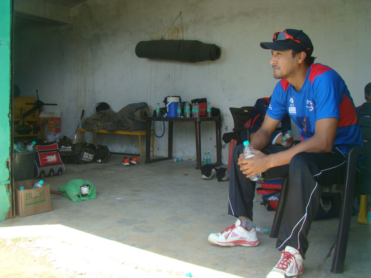 Nepal captain Paras Khadka at the HPCA Stadium, Dharamsala, May 2015
