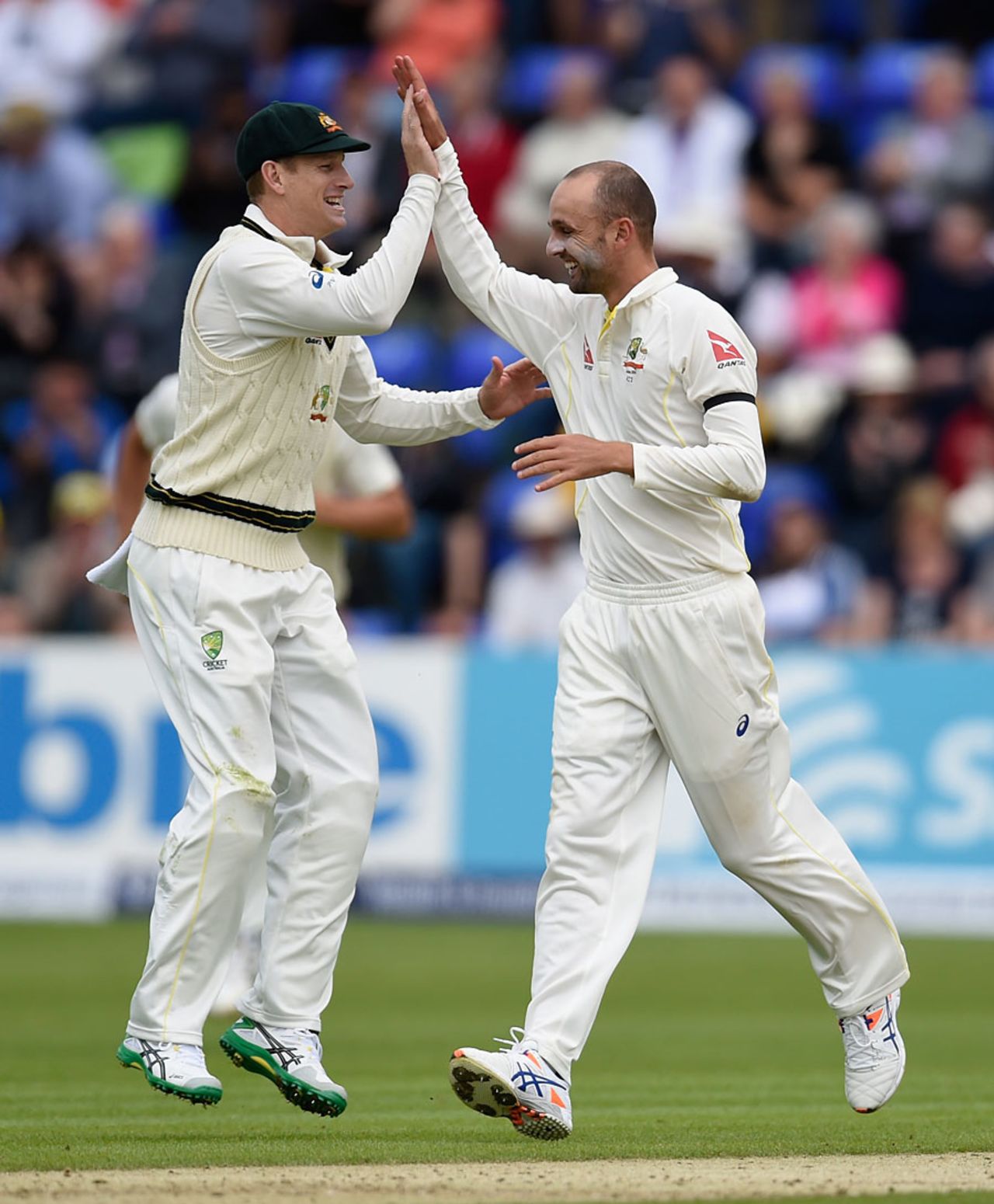Nathan Lyon made an early impression on the series, England v Australia, 1st Investec Ashes Test, Cardiff, 1st day, July 8, 2015