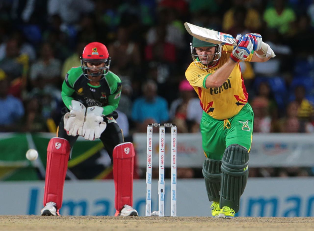 Brad Hodge smashed a 36-ball 61, St Kitts and Nevis Patriots v Guyana Amazon Warriors, CPL 2015, Basseterre, July 8, 2015