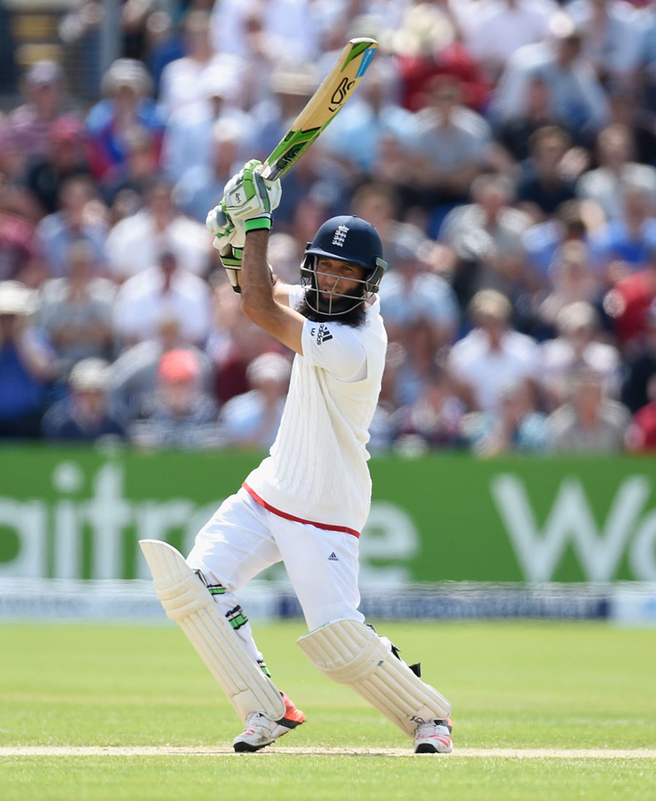 Moeen Ali struck 11 boundaries in his 77, England v Australia, 1st Investec Ashes Test, Cardiff, 2nd day, July 9, 2015