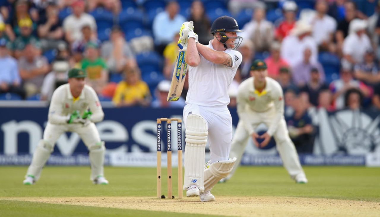Ben Stokes bristled with attacking intent, England v Australia, 1st Investec Ashes Test, Cardiff, 3rd day, July 10, 2015