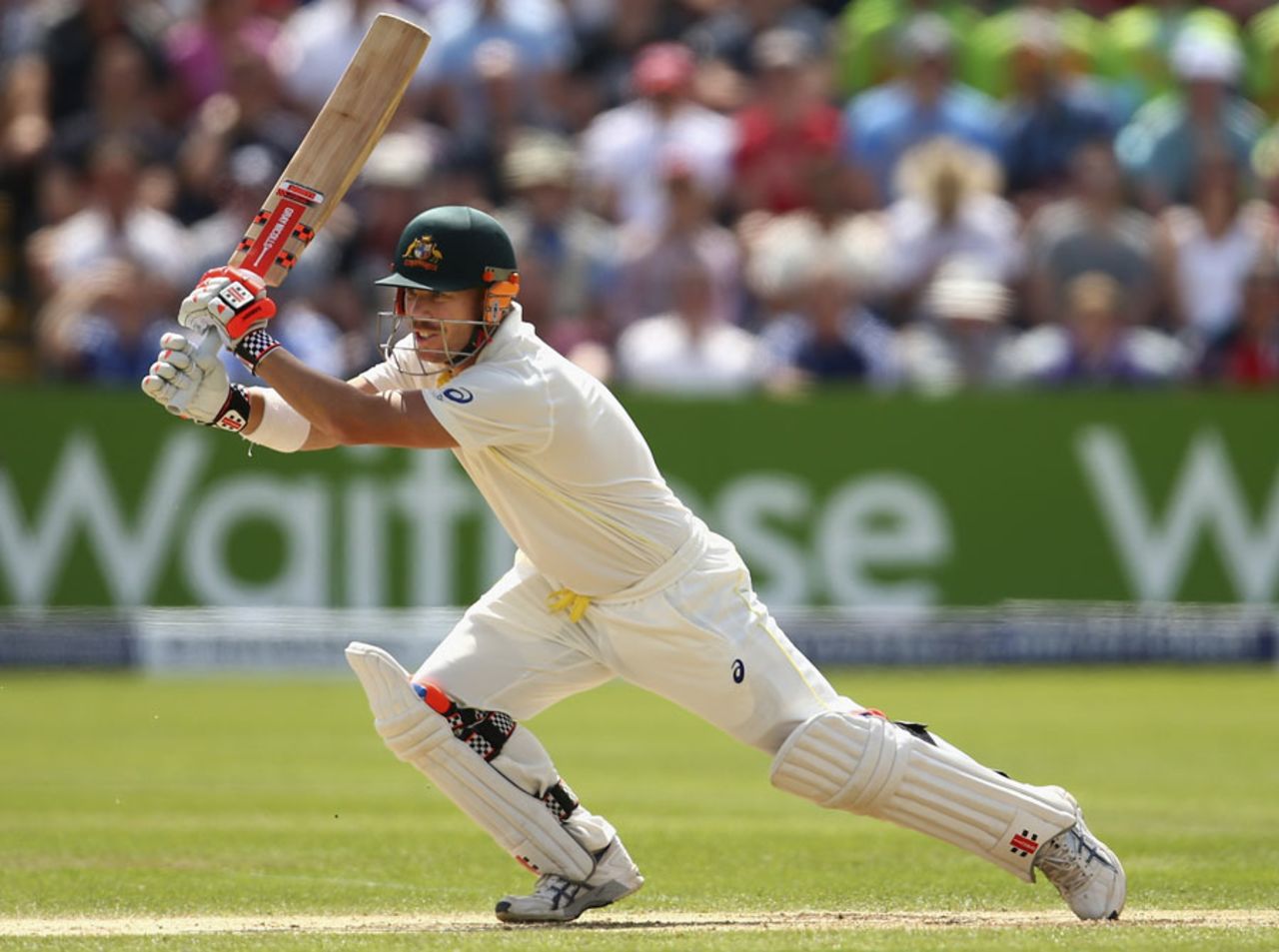 David Warner got going after a tentative start, England v Australia, 1st Investec Ashes Test, Cardiff, 4th day, July 11, 2015