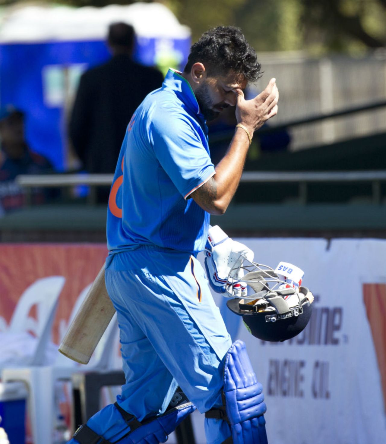 Missed out: M Vijay walks back after making 72, Zimbabwe v India, 2nd ODI, Harare, July 12, 2015