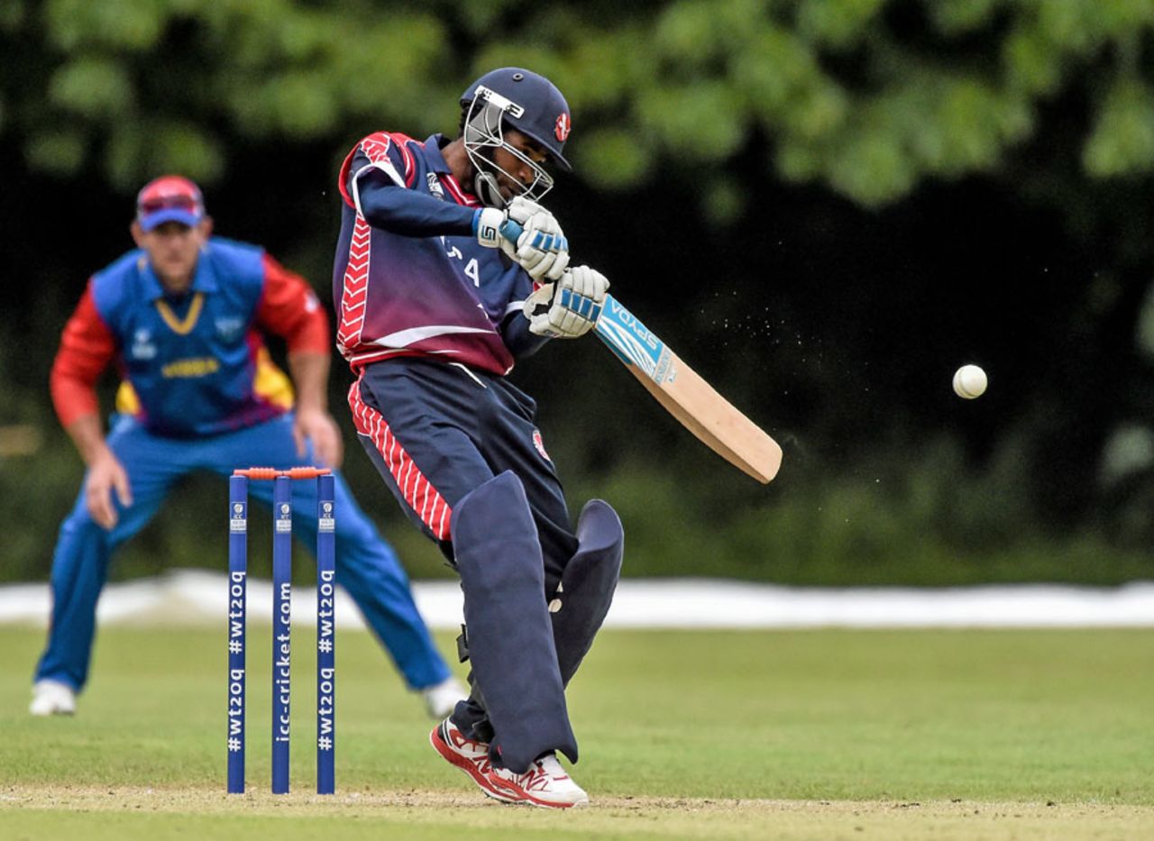 Akeem Dodson top-scored for USA with 49, Namibia v United States of America, World Twenty20 Qualifier, Group A, Belfast, July 13, 2015