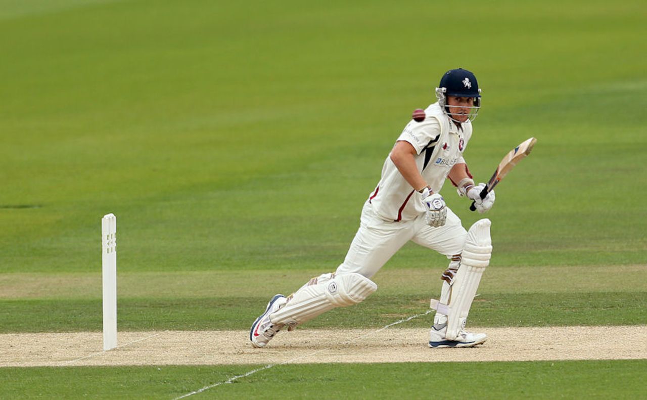 Adam Ball, Kent batsman, bats against Surrey at The Oval, July 13, 2015