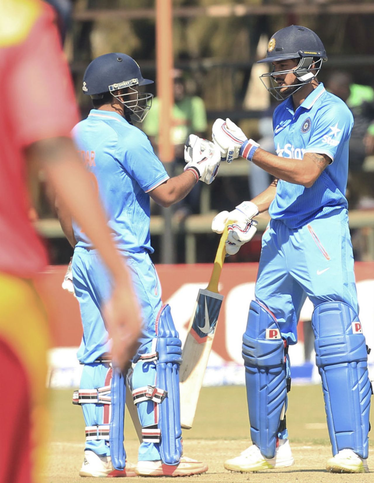 Manish Pandey and Kedar Jadhav put on 144 runs for the fifth wicket, Zimbabwe v India, 3rd ODI, Harare, July 14, 2015