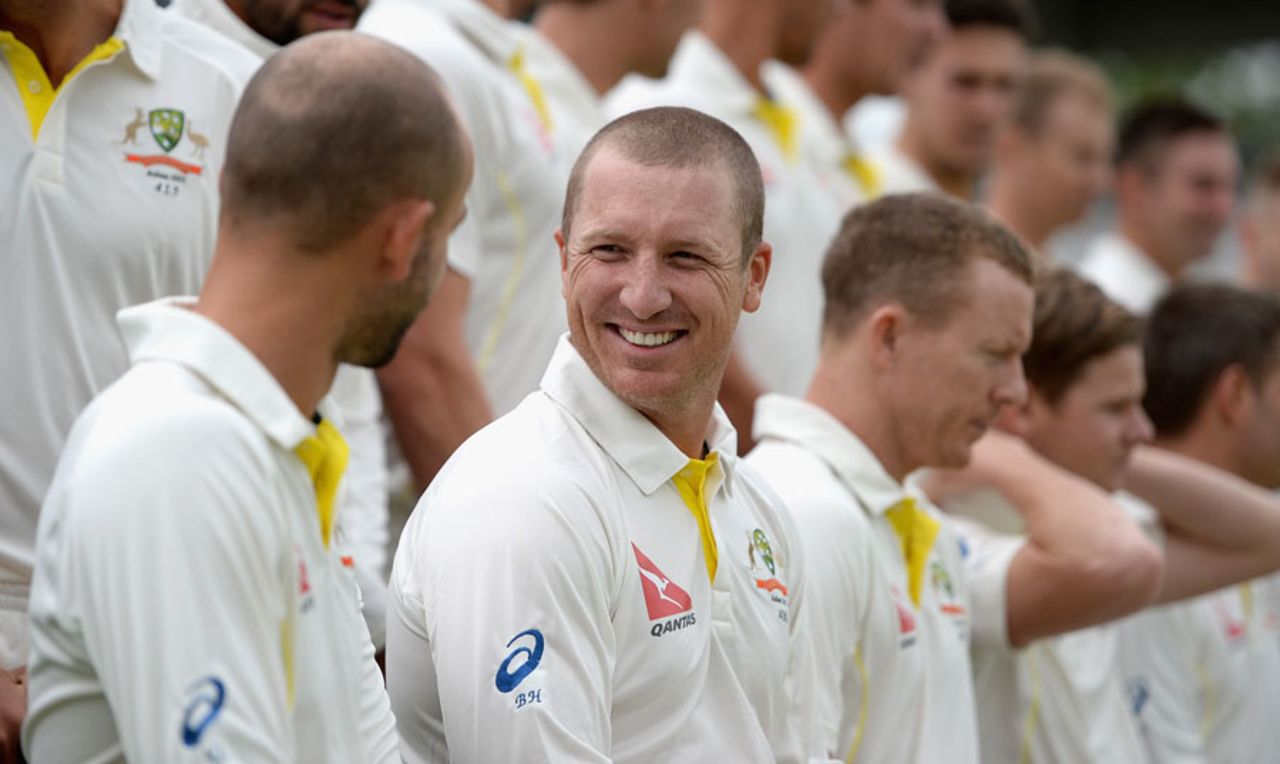 Brad Haddin joined in with the team photo, England v Australia, 2nd Investec Ashes Test, Lord's, July 15, 2015