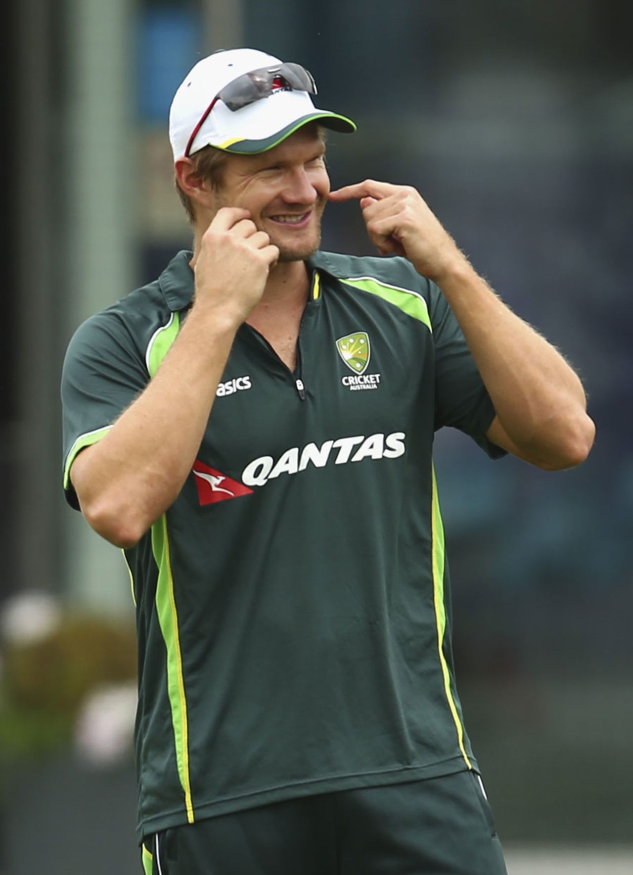 Grin and bear it: Shane Watson takes part in Australia practice, England v Australia, 2nd Investec Ashes Test, Lord's, July 15, 2015