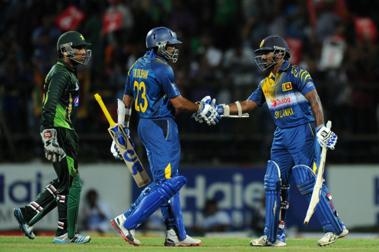 Tillakaratne Dilshan and Kusal Perera added 92 runs in 50 balls, Sri Lanka v Pakistan, 2nd ODI, Pallekele, July 15, 2015