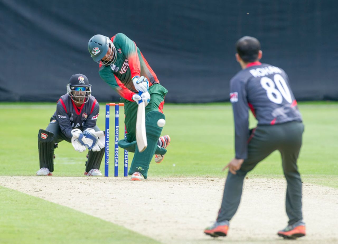 Narendra Kalyan struck a quickfire 42, Kenya v United Arab Emirates, World T20 Qualifier, Edinburgh, July 15, 2015