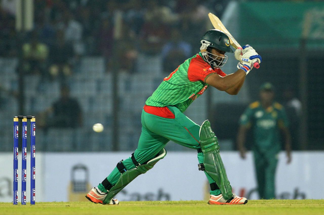 Tamim Iqbal guided Bangladesh to a series win with a 77-ball 61, Bangladesh v South Africa, 3rd ODI, Chittagong, July 15, 2015