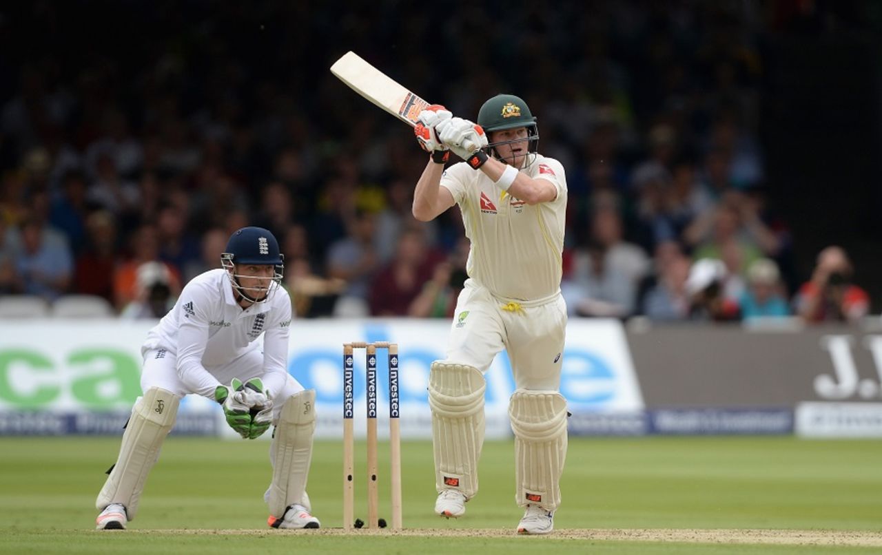 Steven Smith plays a flick, England v Australia, 2nd Investec Ashes Test, Lord's, 1st day, July 16, 2015