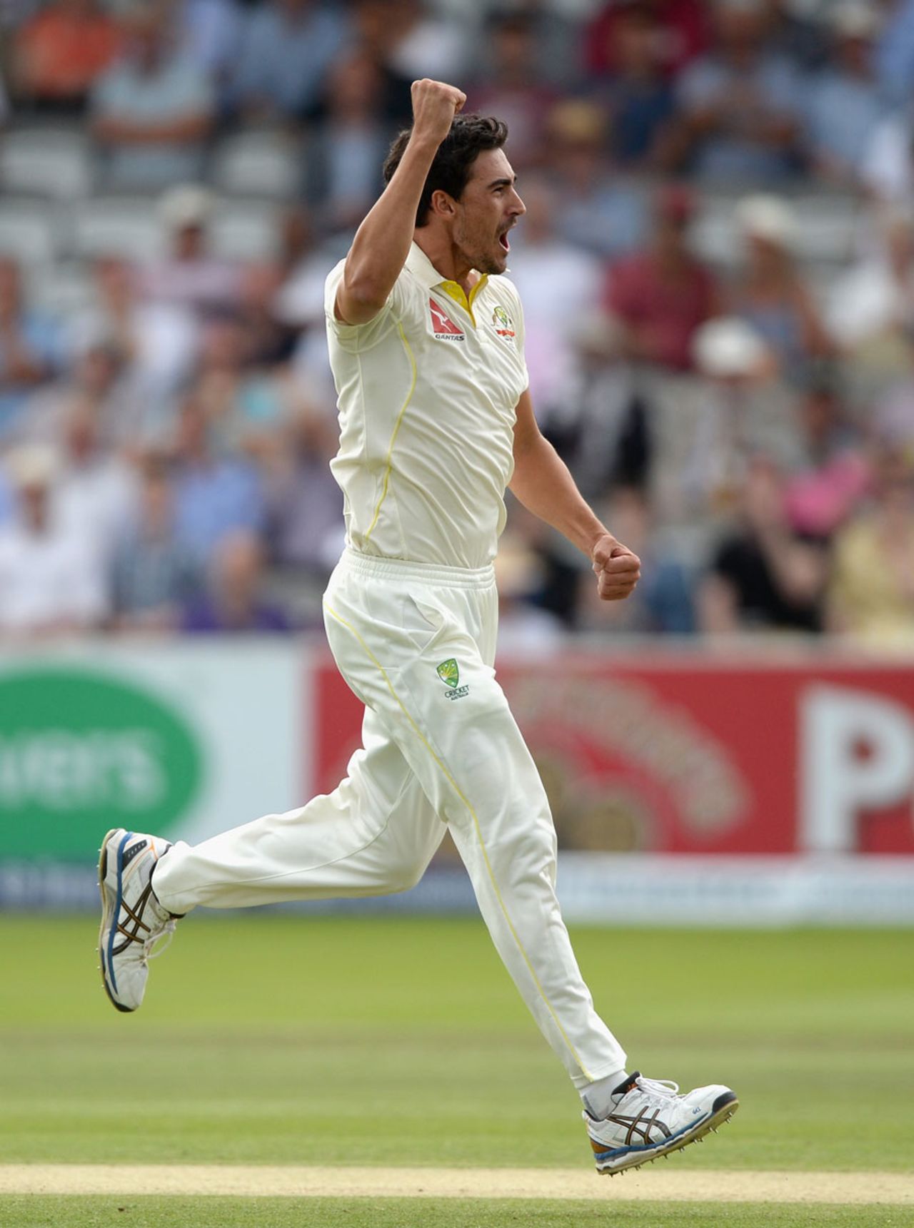 Mitchell Starc struck with his second ball, England v Australia, 2nd Investec Ashes Test, Lord's, 2nd day, July 17, 2015