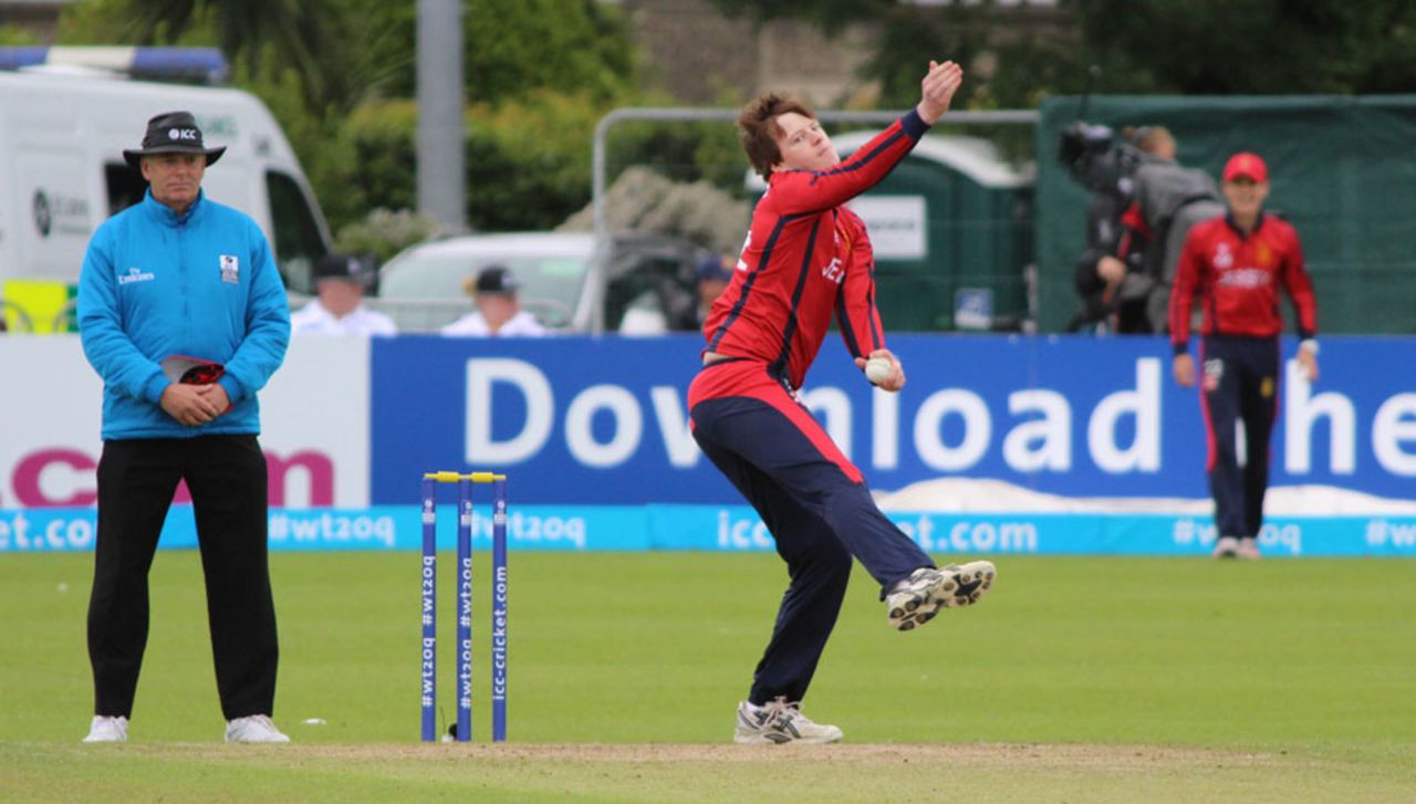 Nat Watkins picked up figures of 3 for 20, Jersey v Nepal, World T20 Qualifier, July 18, 2015