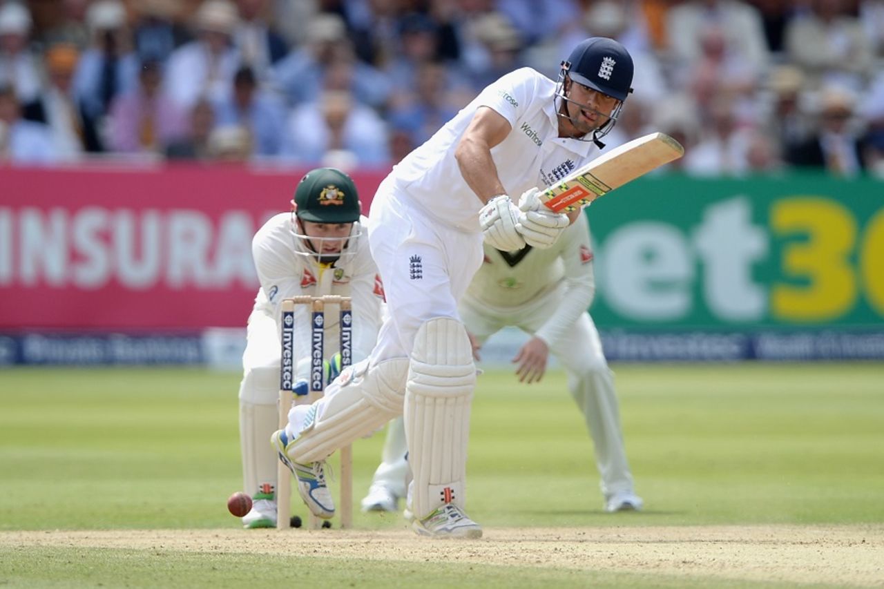 The leg side was productive for Alastair Cook, England v Australia, 2nd Investec Ashes Test, Lord's, 3rd day, July 18, 2015