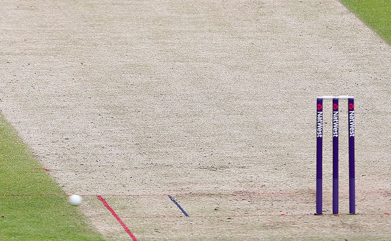 A close-up of the pitch at Chester-le-Street, May 15, 2015