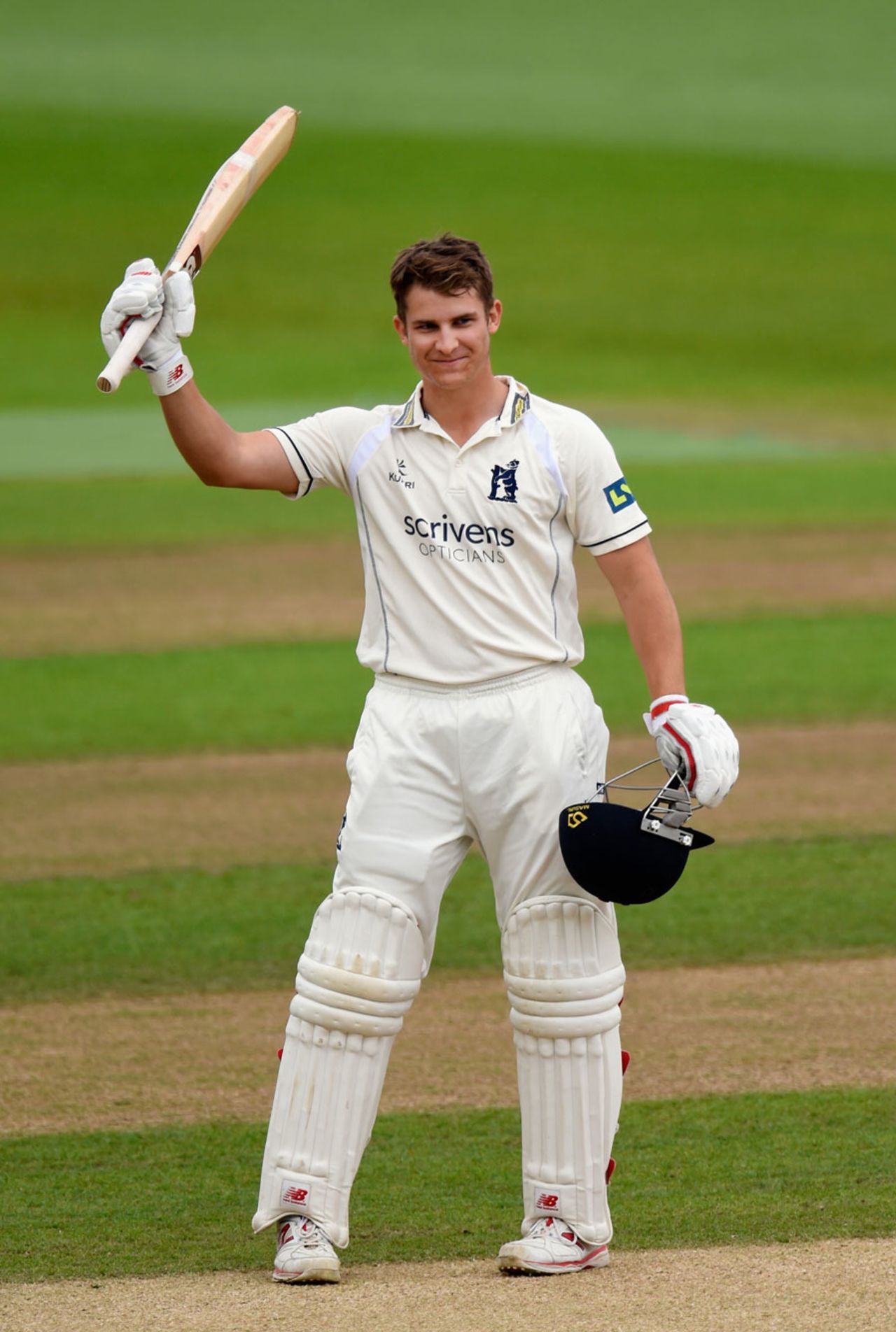 Sam Hain made his sixth first-class hundred, Warwickshire v Somerset, County Championship, Division One, Edgbaston, 3rd day, July 20, 2015