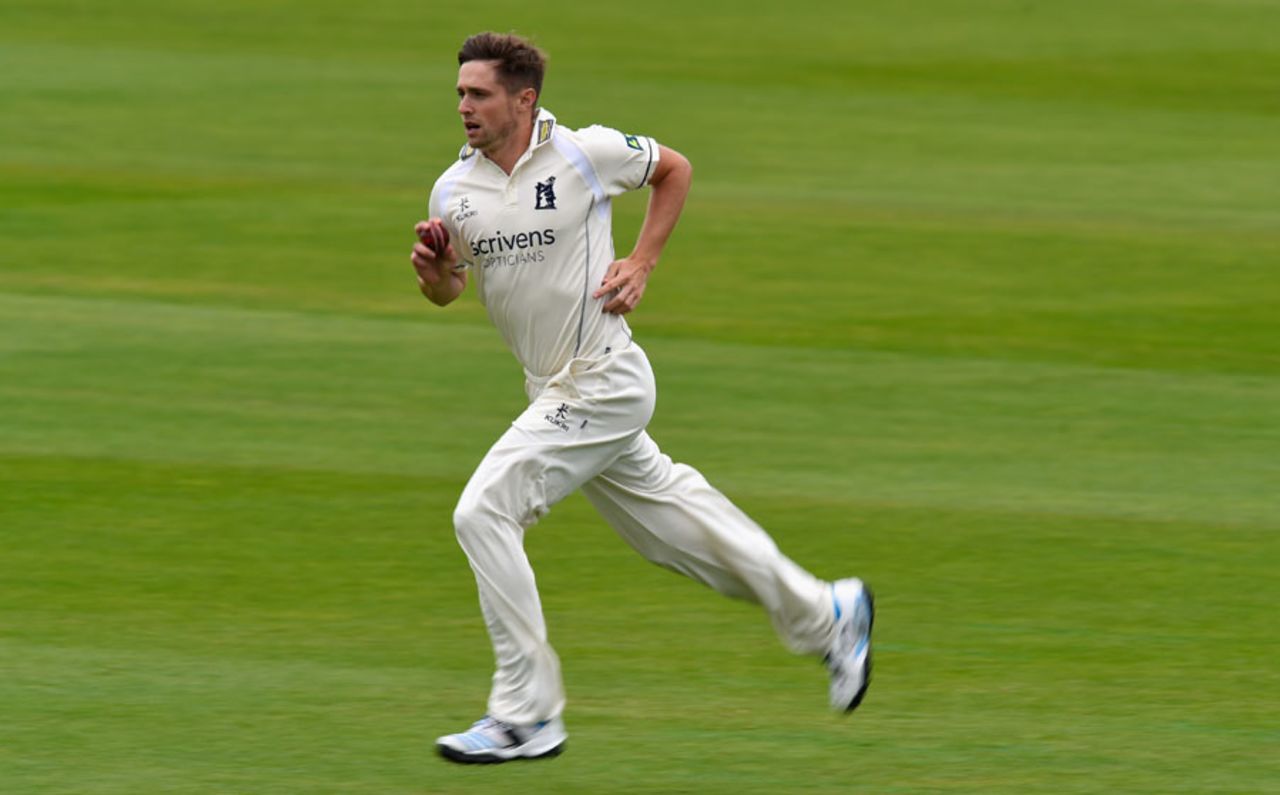 Chris Woakes continued his comeback after injury, Warwickshire v Somerset, County Championship, Division One, Edgbaston, 3rd day, July 20, 2015